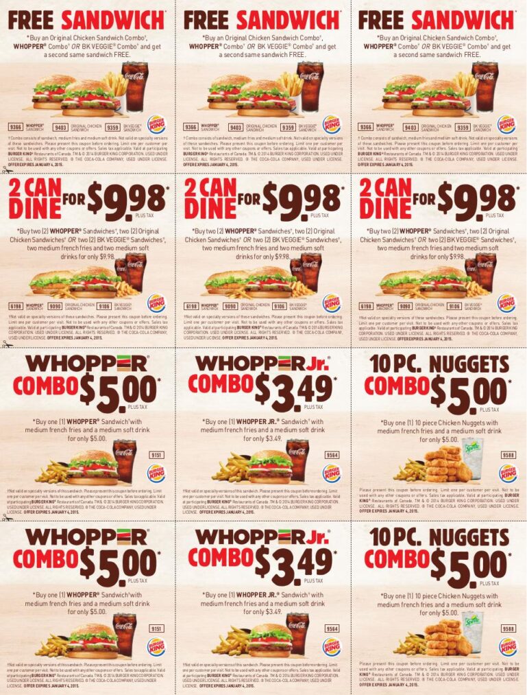Burger King Coupons April 2024 Burger King Coupon Codes