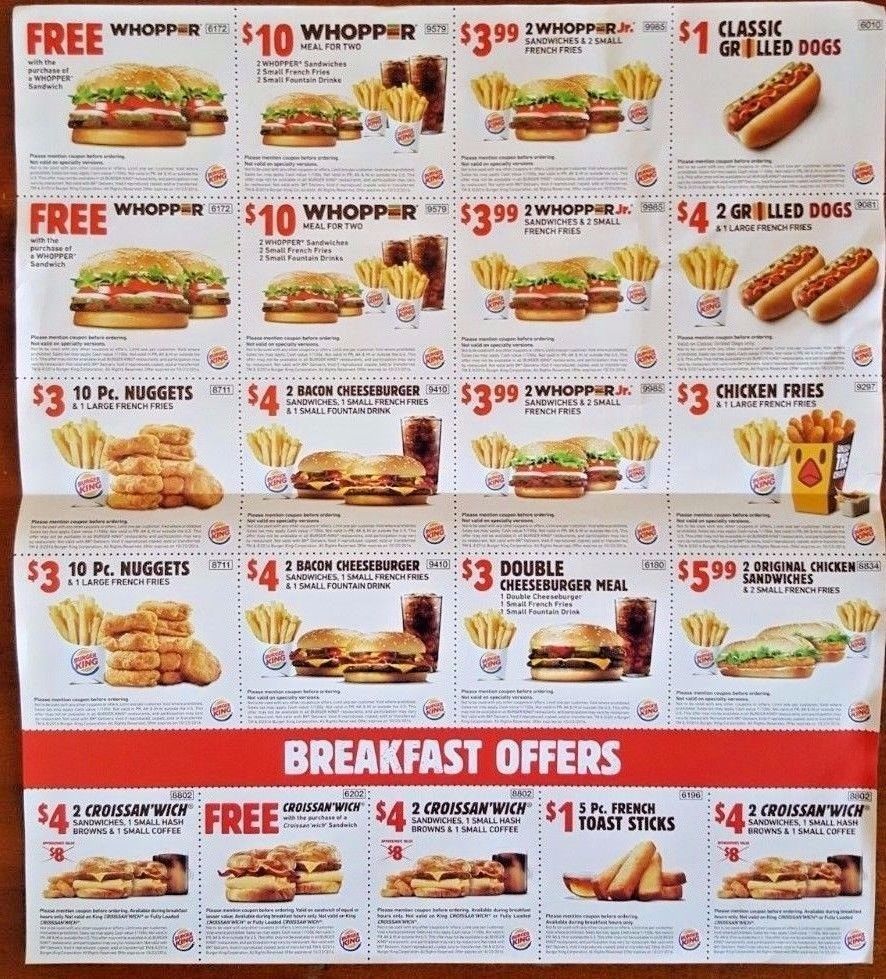 Burger King Coupons June 2024 Pdf Midge MarieAnn