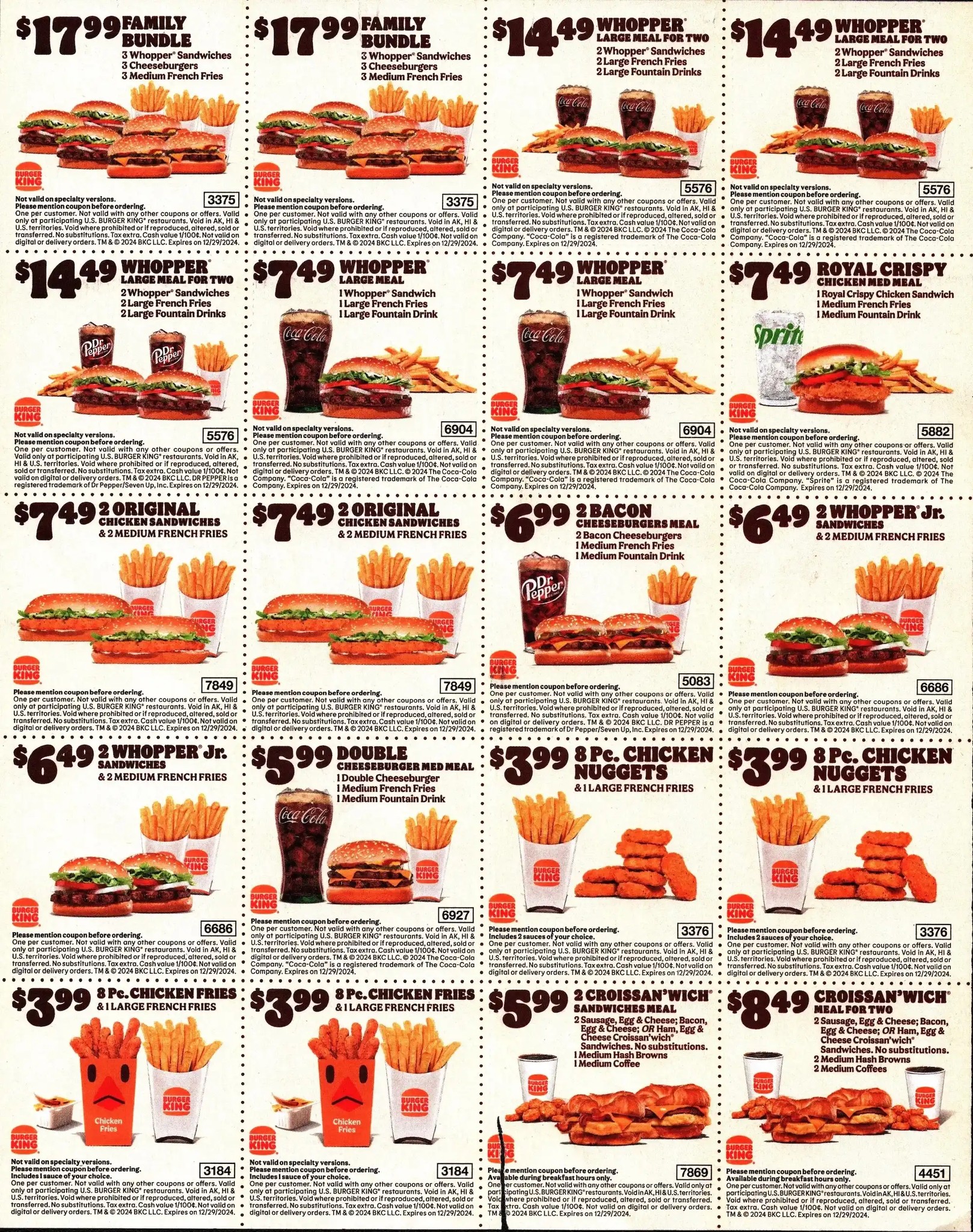 Burger King Coupons - Expires Feb 29-2025 valid codes